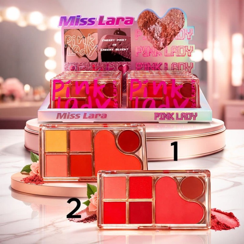 PALETA DE SOMBRAS+BLUSH MS-251 - MISS LARA