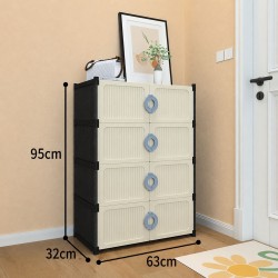 Zapatera con Puerta 4 Niveles 95x62x63cm 2133