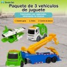 Set 3 Vehiculos de Aseo y Emergencia Interactivos GH-52
