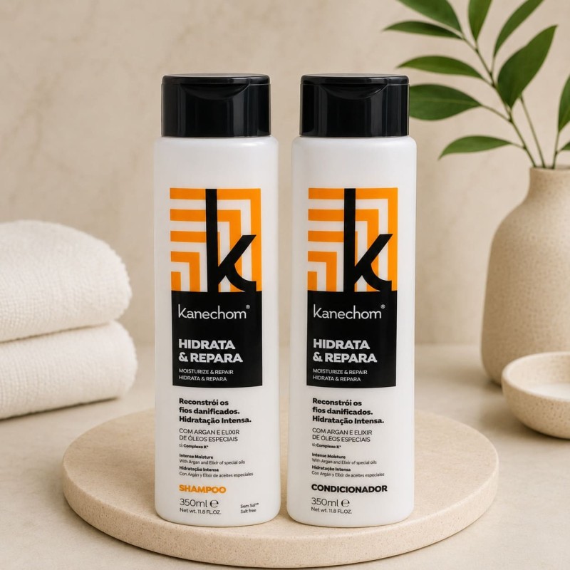 Combo Kanechom Shampoo + Acondicionador 350ml Hidrata y Repara 001841