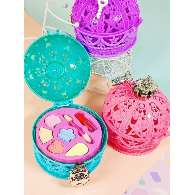 Remate Mini cofre de maquillaje de niñas (solo rosado)