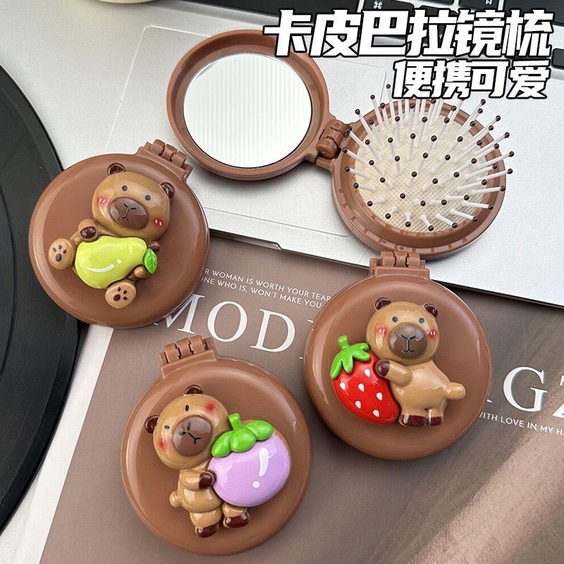 Cepillo de Capello Capibara con Espejo