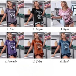 Pijama 2 Piezas FG-1419 Violeta Talla L