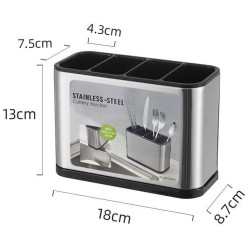 Escurridor de Cucharas de Acero Inoxidable 1824