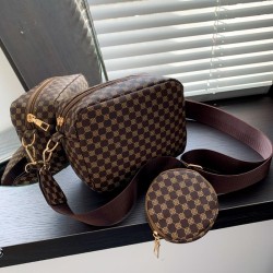 Cartera AYF-103 Blanco y Café