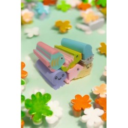 Caja de 6 Borradores Largos Animales Marinos y Astronauta