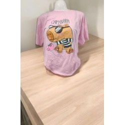 Blusa de Mujer Capibara Rojo y Rosa Únicas