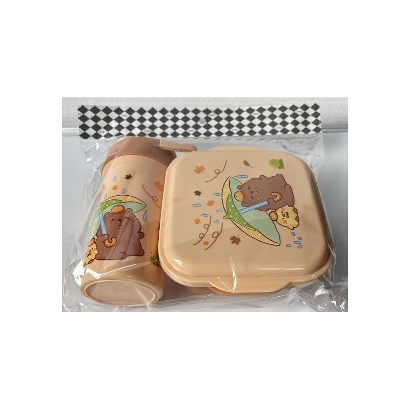 Set Duo Lonchera y Tomatodo Capibara 8003