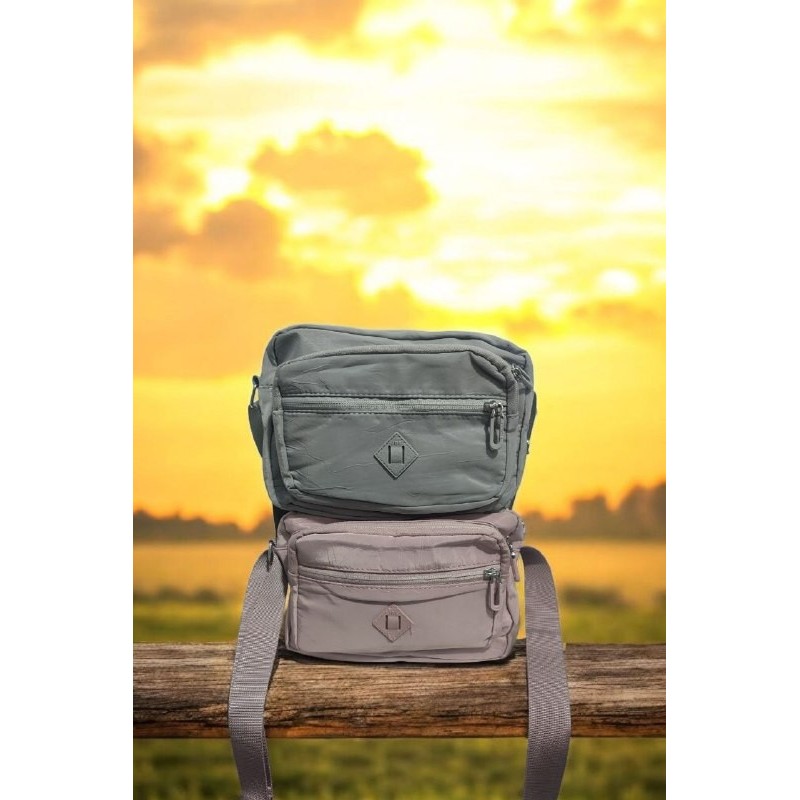 Bolso/Crossbody 13-19 ZZ114 (Gris y Palo de Rosa)