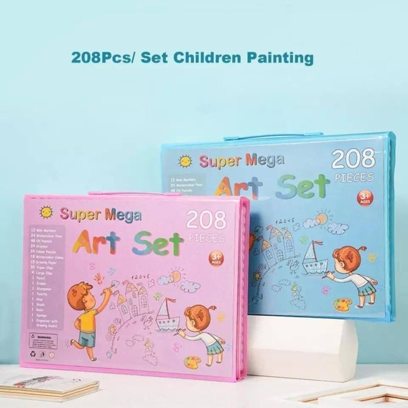 Mega Set de Arte 208pcs Tamaño Grande
