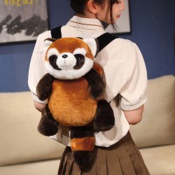 Mochila Peluche CH1601 (Oso Blanco y Mapache)