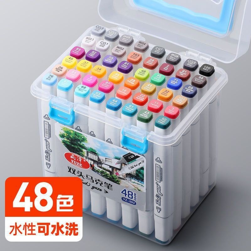 Caja de Marcadores 48pcs en Caja de Plástico