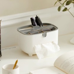 Organizador Multiusos Dispensador de Toallas con Soporte de Celular 1283