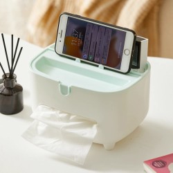 Organizador Multiusos Dispensador de Toallas con Soporte de Celular 1283