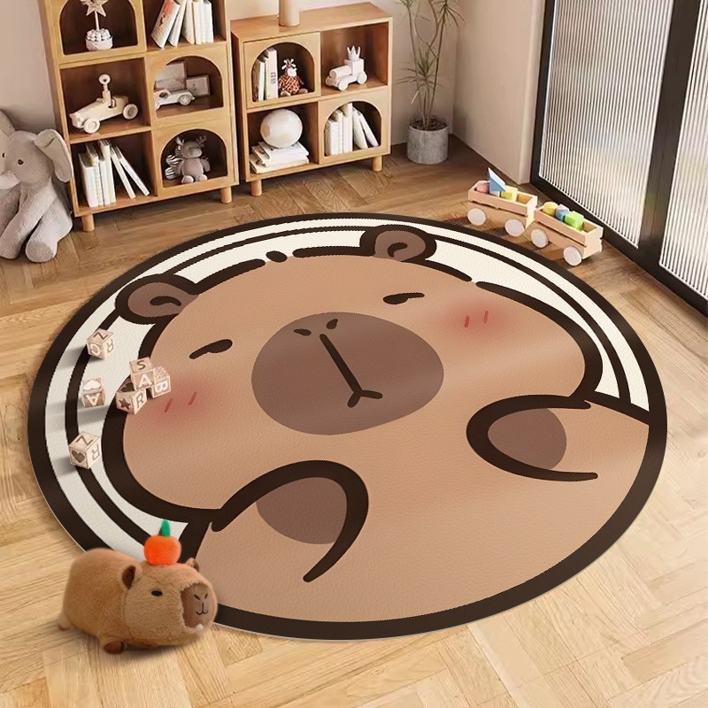 Alfombra Redonda de capibara 80x80cm