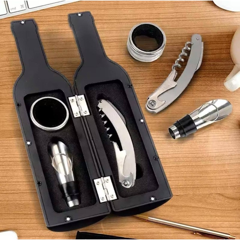 Sacacorcho con Estuche en Forma de Botella ZF-276