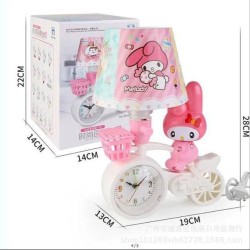 Lámpara con Reloj de Kuromi y My Melody  0919