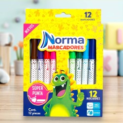 Marcadores Norma 12pcs 5200