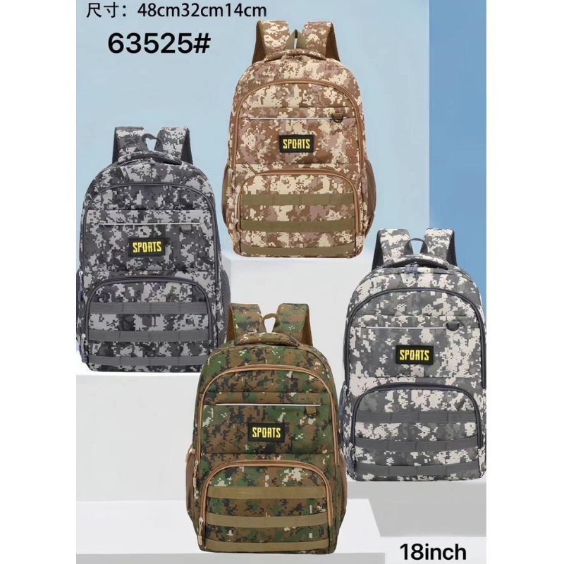 Mochila Escolar Estilo Militar 63525