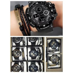 Set de Hombre Pulsera y Reloj YH-011
