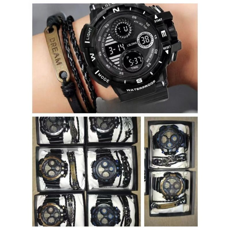 Set de Hombre Pulsera y Reloj YH-011