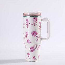 Termos de Acero Inoxidable Floreado 5114