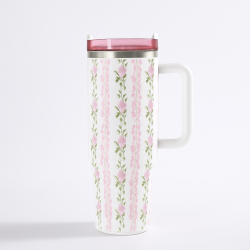 Termos de Acero Inoxidable Floreado 5114