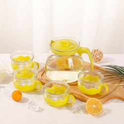Set de Tetera con 4 Tazas de Vidrio 5205