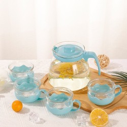 Set de Tetera con 4 Tazas de Vidrio 5205