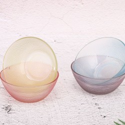 Set de 4 Cevicheros y 4 Vasos de Cristal 5210