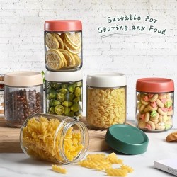 Set de 6 Recipientes para Almacenamiento de Vidrio 5212