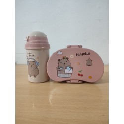 Lonchera con Tomatodo Capibara 1294 (Verde y Lila)