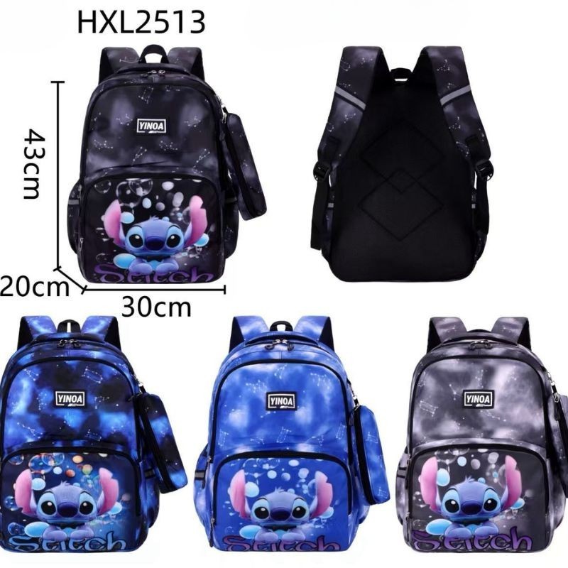 Mochila Escolar Infantil Stitch HXL2513