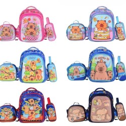 Mochila 3pcs Capibara con Luces HXL462