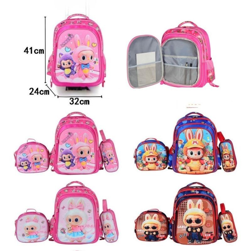 Mochila 3pcs Labubu con Luces HXL461