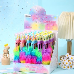 Esferos Afelpados de Unicornio 6 Colores 1505