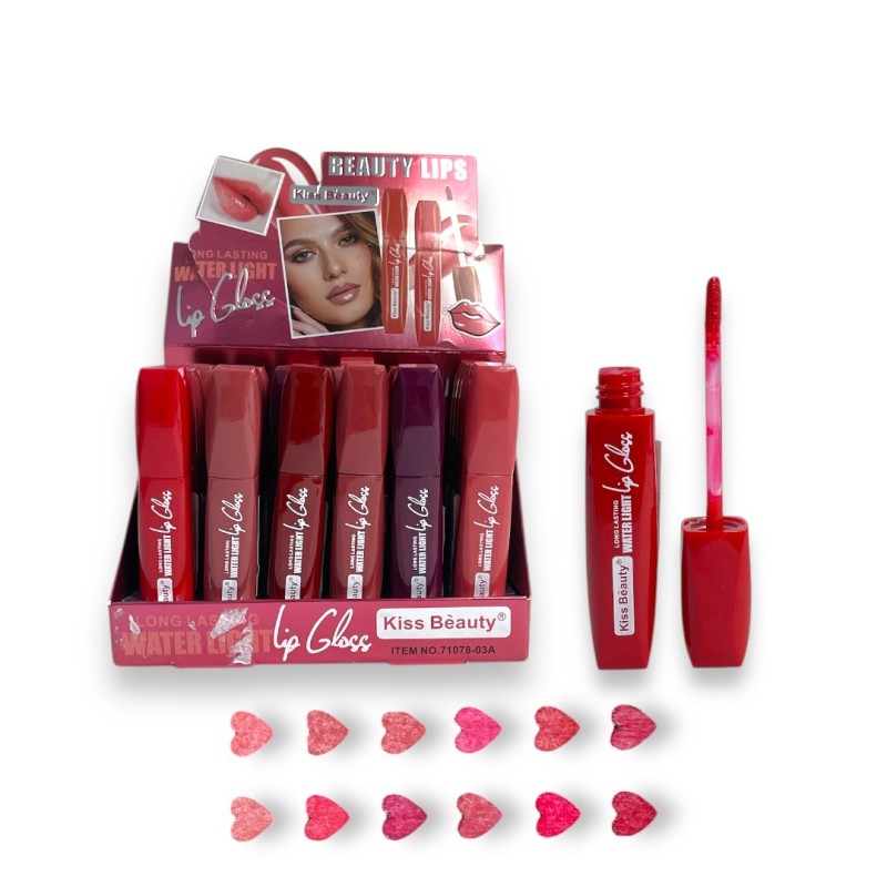 LIP GLOSS WATER LIGTH KISS BEAUTY 71078-03A