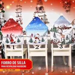 Forro para Espaldar de Silla Navideño FG-1289