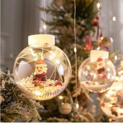 Luces Led de Esferas Navideñas Amarillas1108