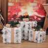 Set de 3 Cajas de Regalo Decorativas Navideñas con Luces 1151