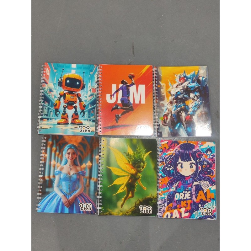 Cuaderno Universitario Espiral Cuadros Zien 100H