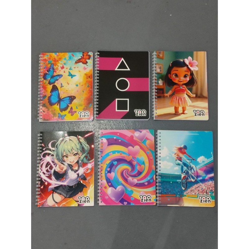 Cuaderno Universitario Espiral 4 Líneas Zien 100H