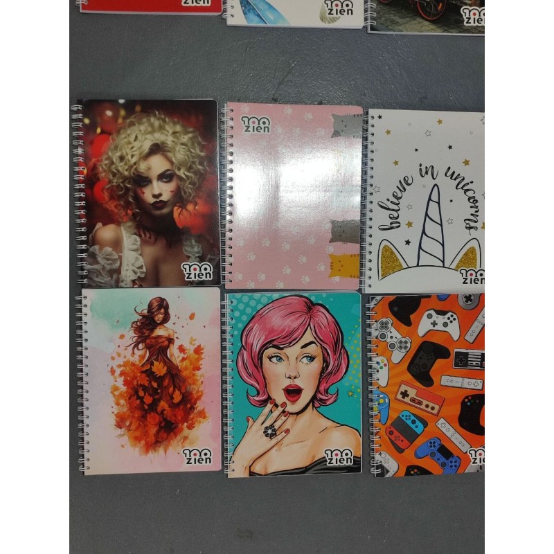 Cuaderno Universitario Espiral 1 Línea Zien 100H