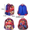 Mochila Infantil con Luces 36x30cm  HXL515