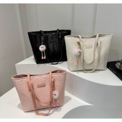 Cartera Ayf-66 (Rosa-Crema-Negro) (No llavero)