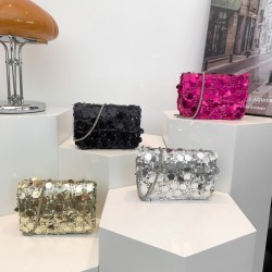 Cartera AYF-98 (Plata-Fuccia-Negro)