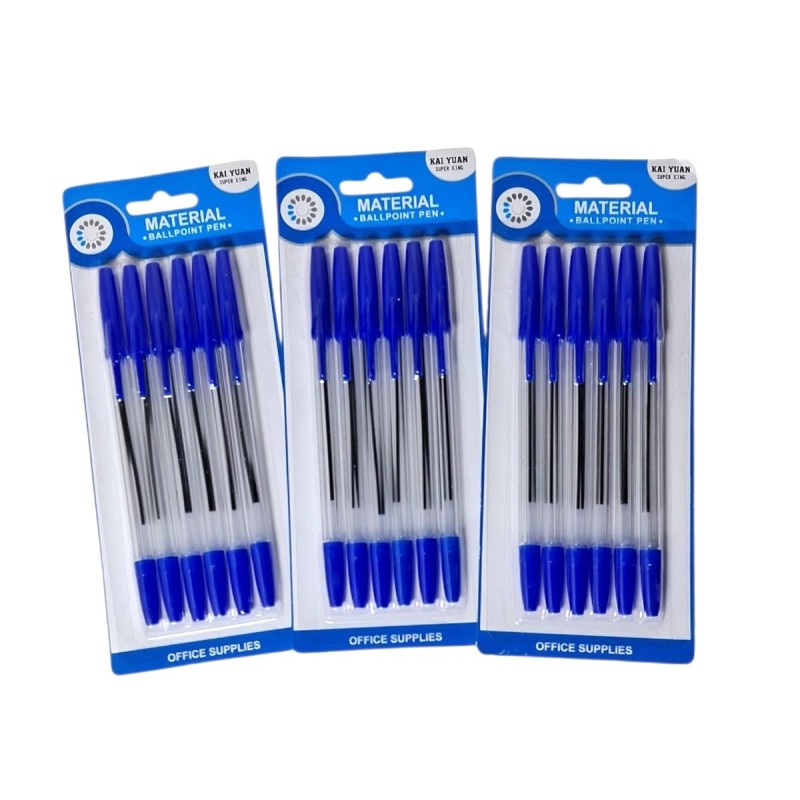 PACK DE 6 BOLIGRAFOS JD3372