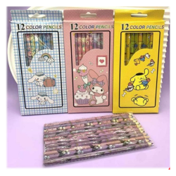 CAJA DE 12 LAPICES DE COLORES SAN RIO JD3355