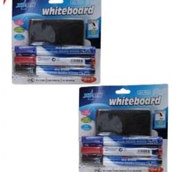 Set de Borrador de Pizarra y 3 Marcadores JD3392