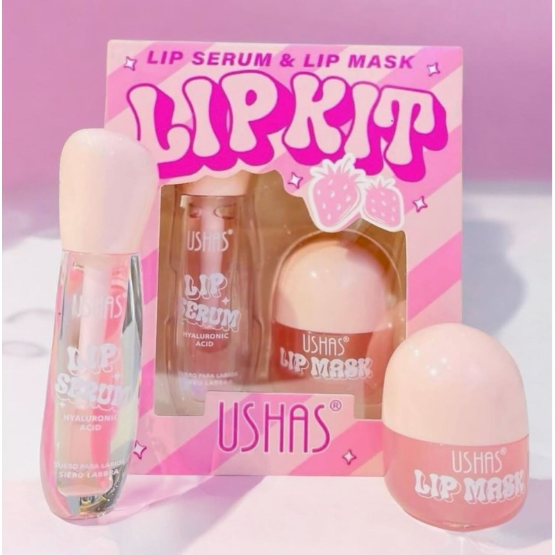 Kit Duo Ushas Mascarilla y Serum de Labios US007
